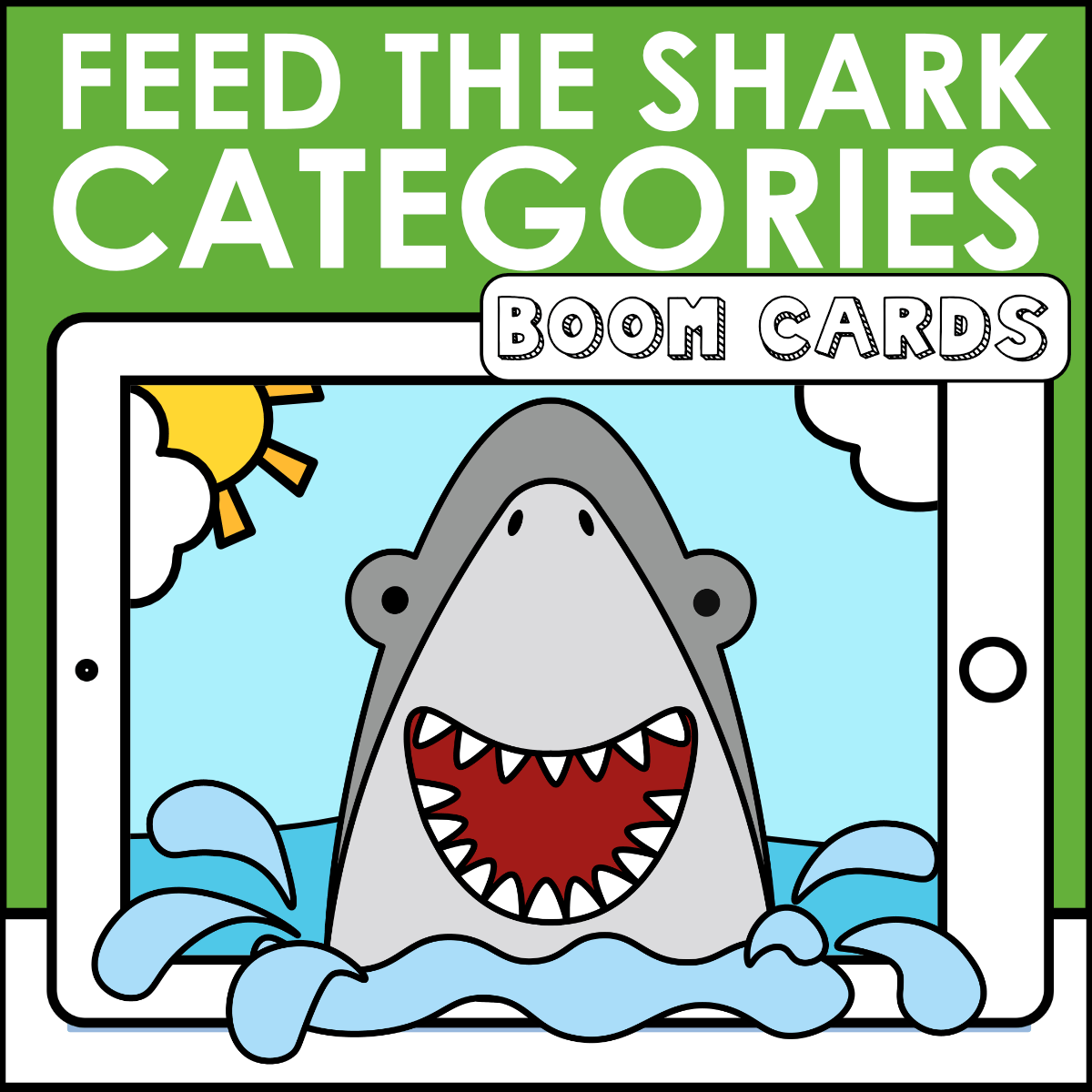 Feed the Shark Categories Boom Cards