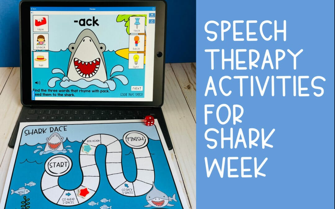 Speech Therapy Activities for Shark Week (2023)