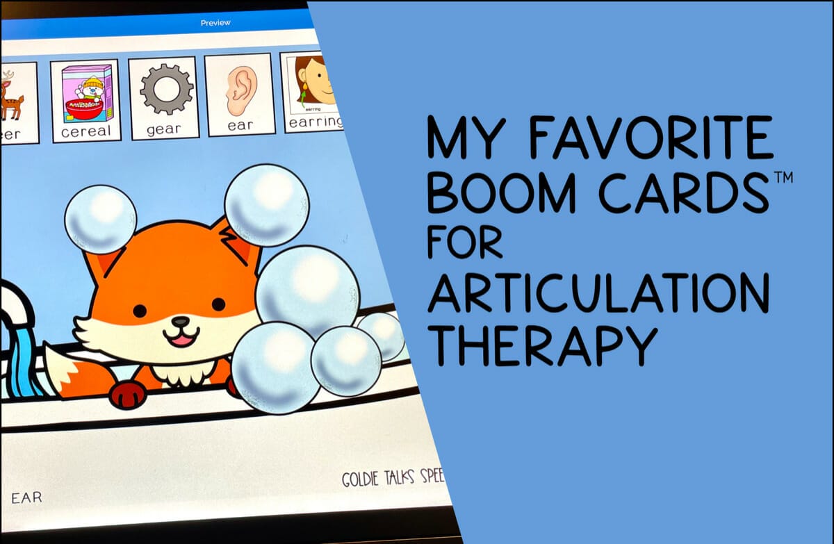 articulation boom cards for speech therapy